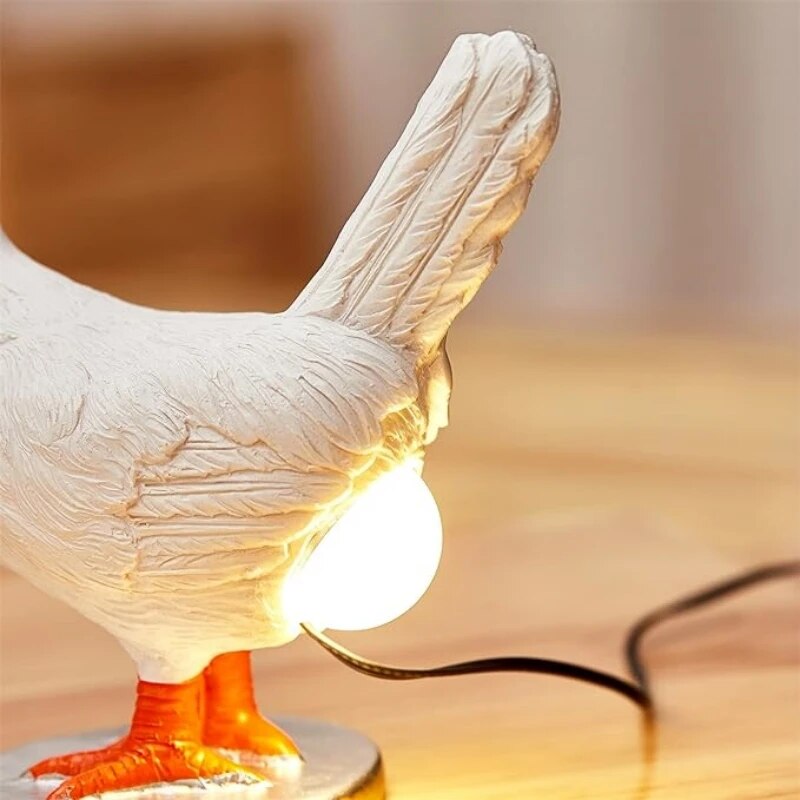 Lampe de Table Animale Résine LED – Veilleuse