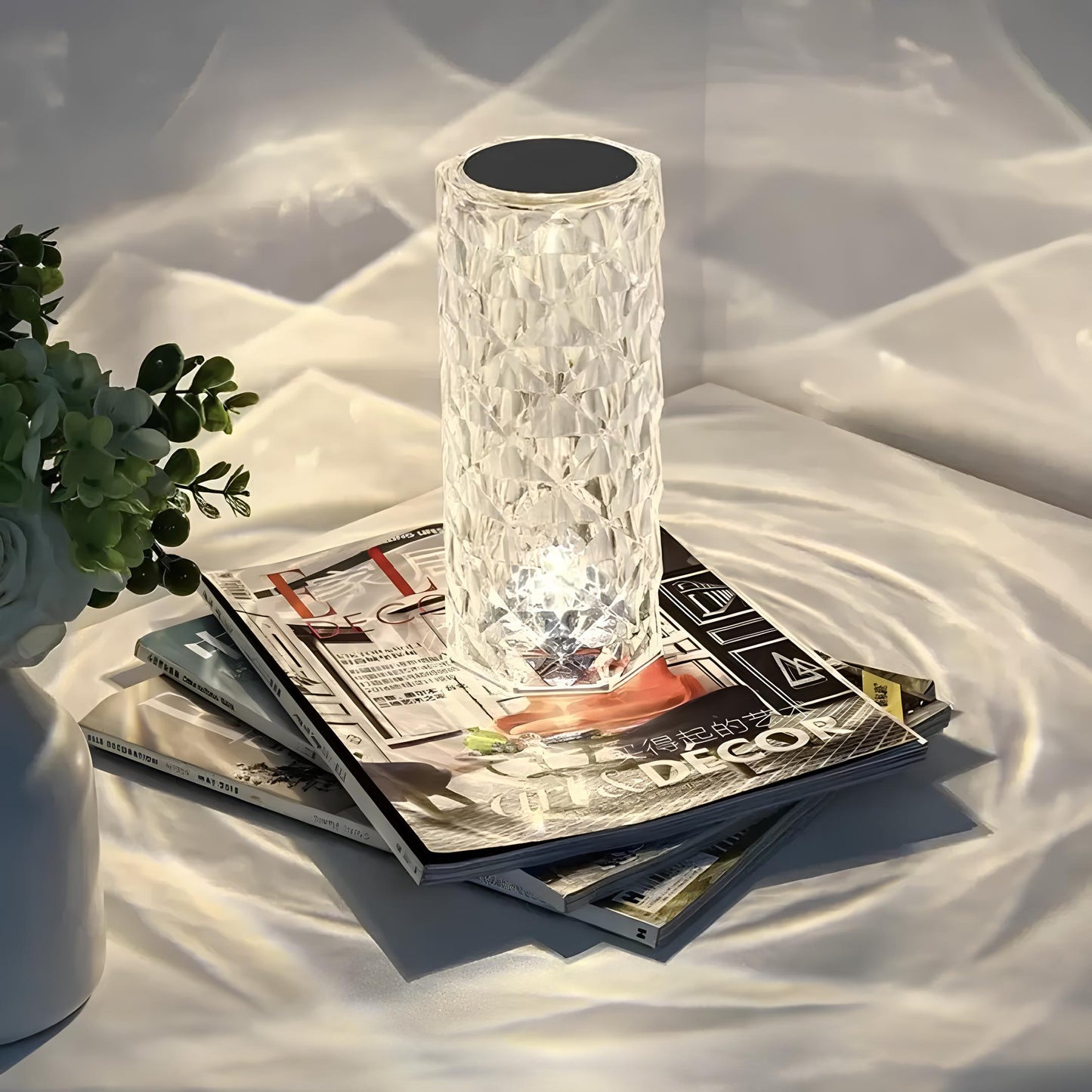 Lampe de Table Acrylique – Commande Tactile