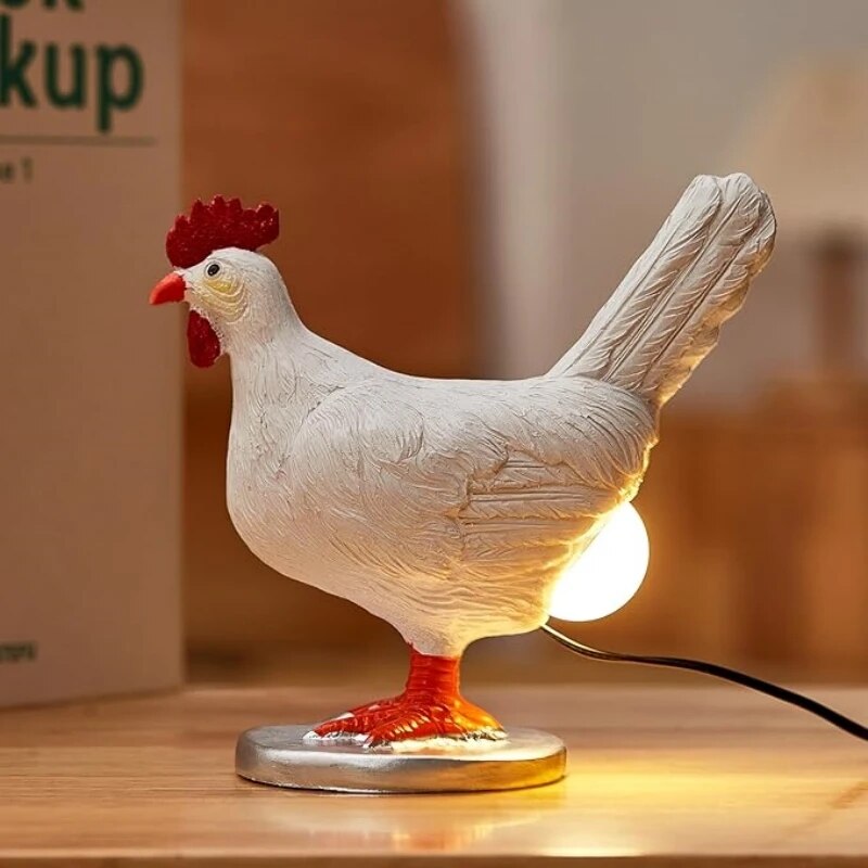 Lampe de Table Animale Résine LED – Veilleuse