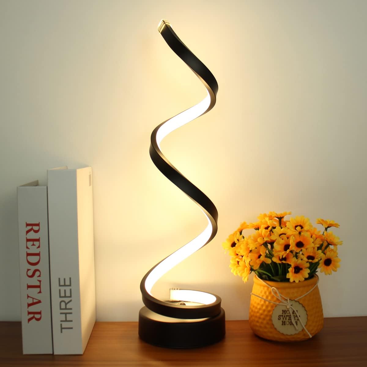 Lampe de Table Spirale Moderne LED