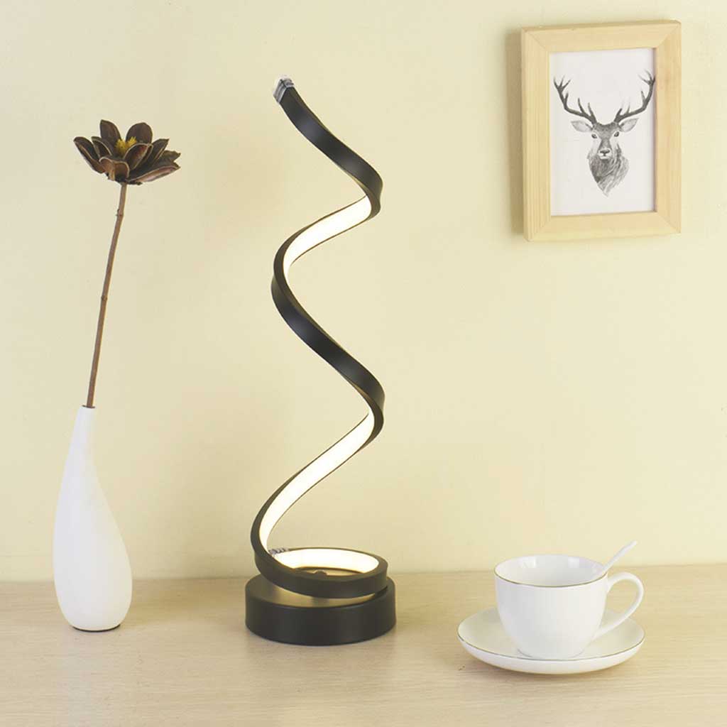 Lampe de Table Spirale Moderne LED