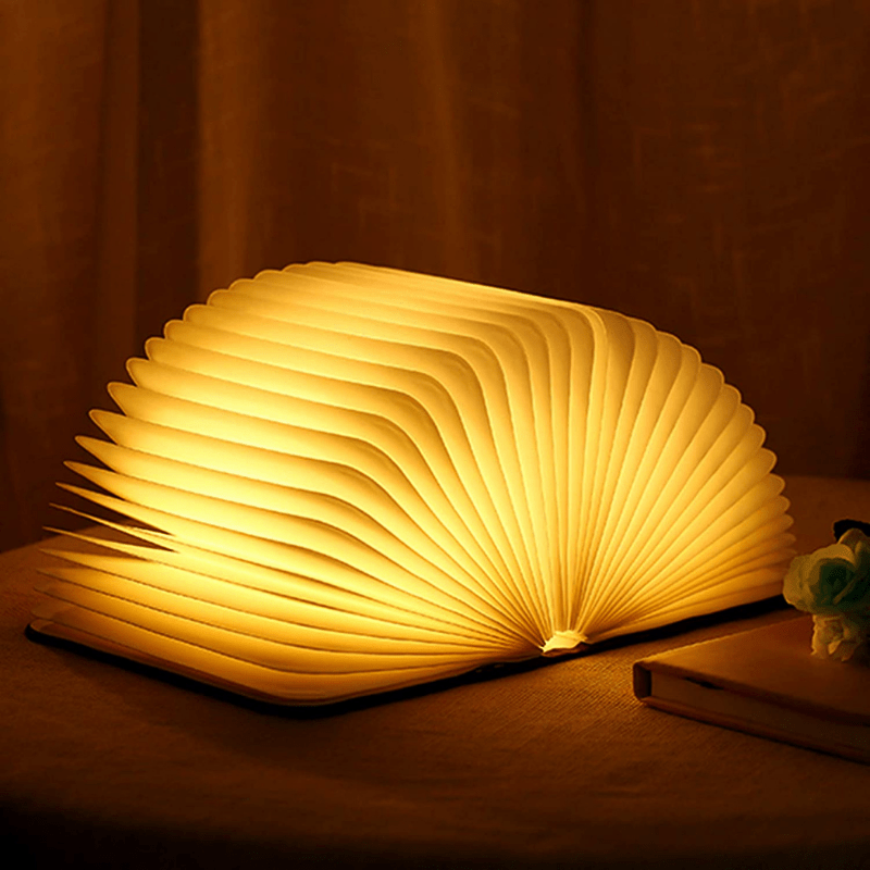 Lampe Livre Bois Pliable LED
