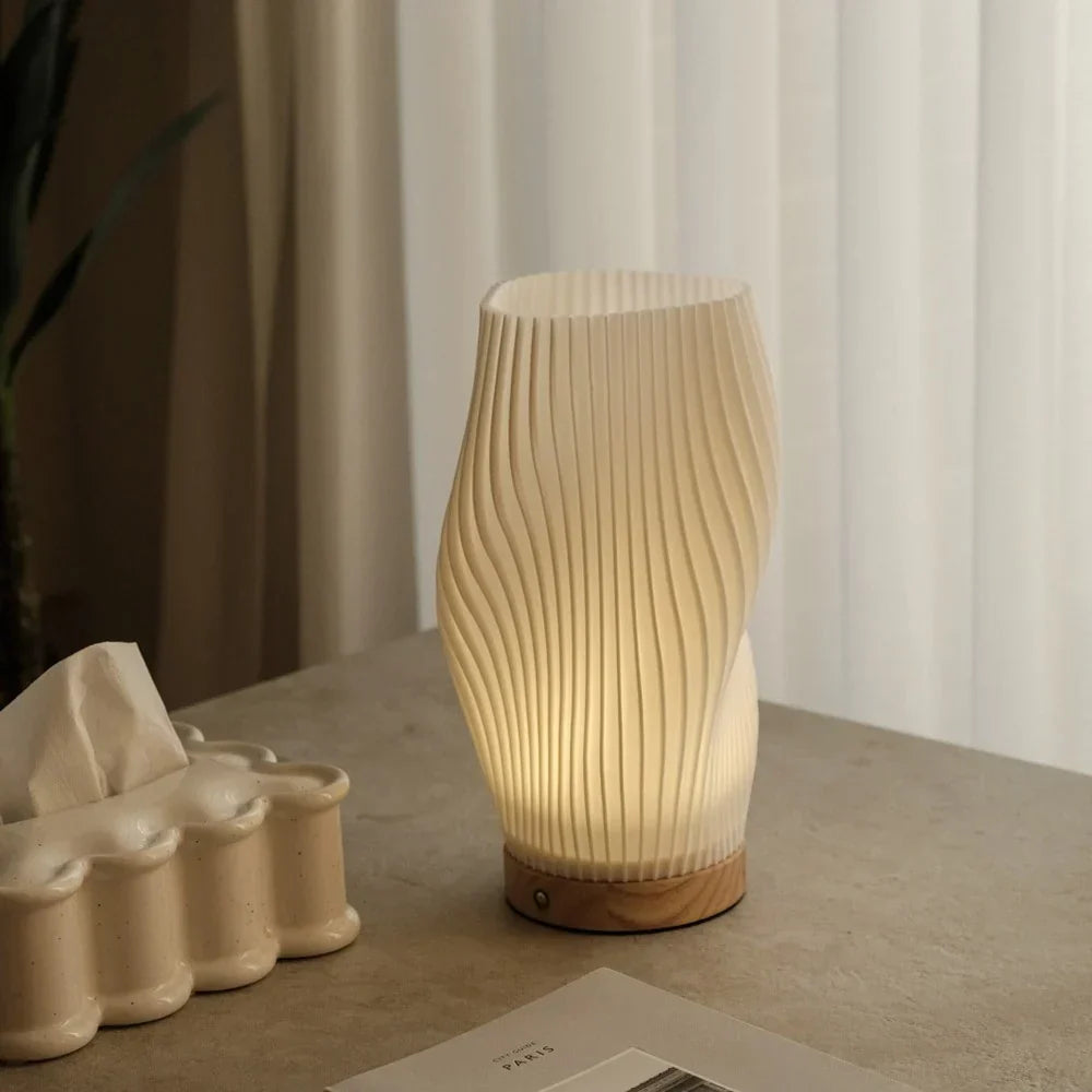 Lampe de Table Base Bois – Éclairage Moderne