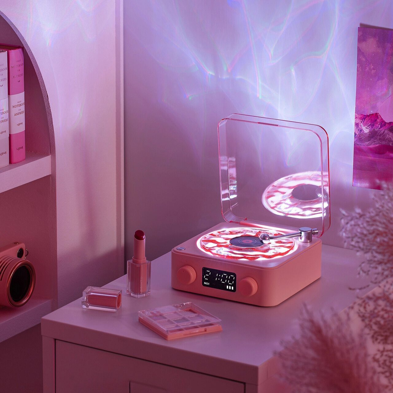 Lampe de Table LED Style Vinyle Rétro