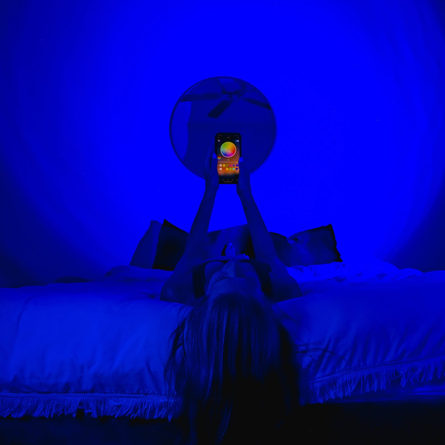 Lampe d’Ambiance LED – Projecteur de Couleurs Réglable