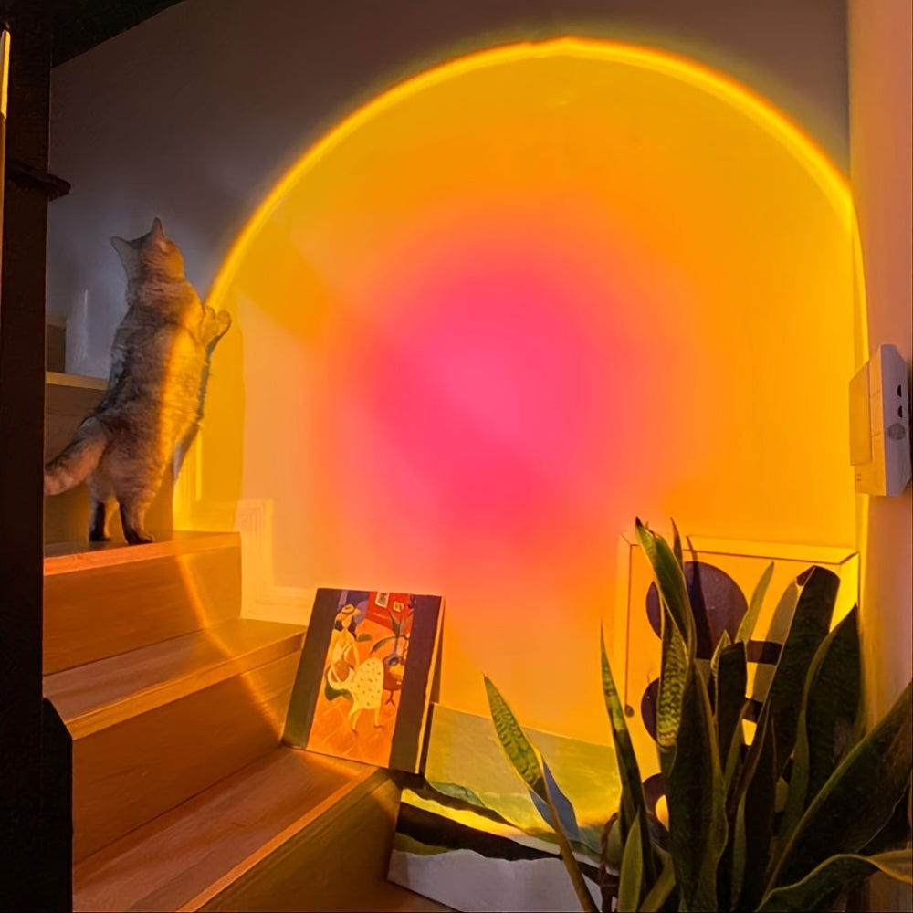 Lampe Soleil Couchant – Projecteur Rotatif Ambiant Cadeau