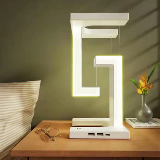Lampe de Bureau LED avec Recharge Sans Fil Moderne