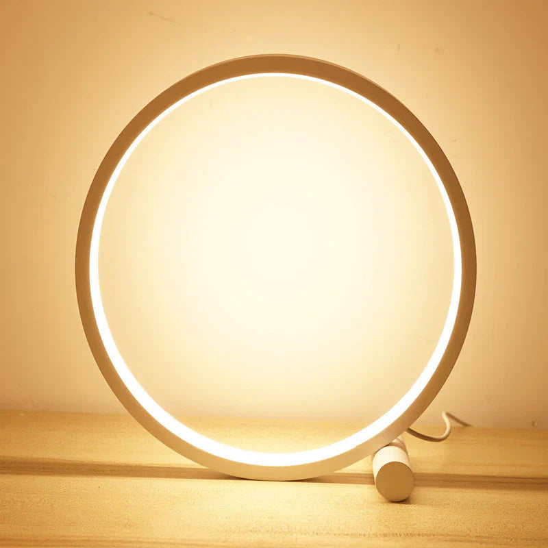 Lampe de Table LED Anneau – Lumière de Chevet Dimmmable