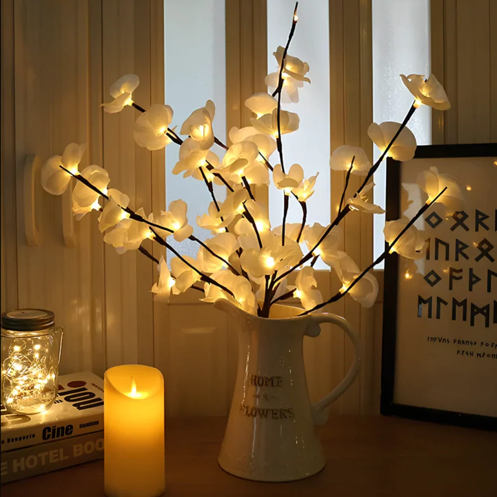 Lampe de Table Branches Artificielles LED