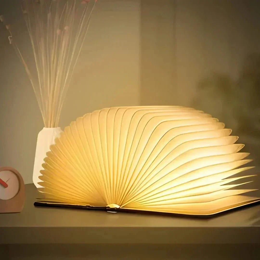 Lampe Livre Bois Pliable LED