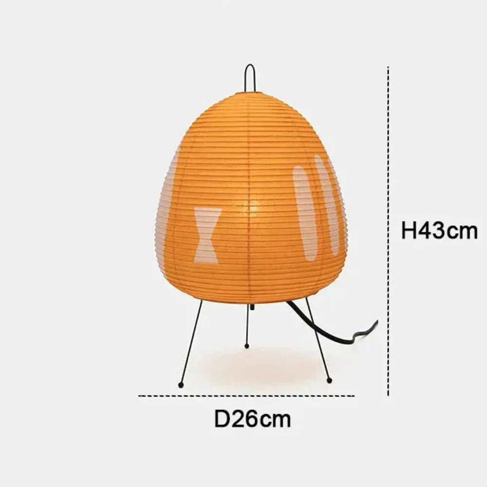 Lampe de Table Moderne – Éclairage Doux en Papier Japonais