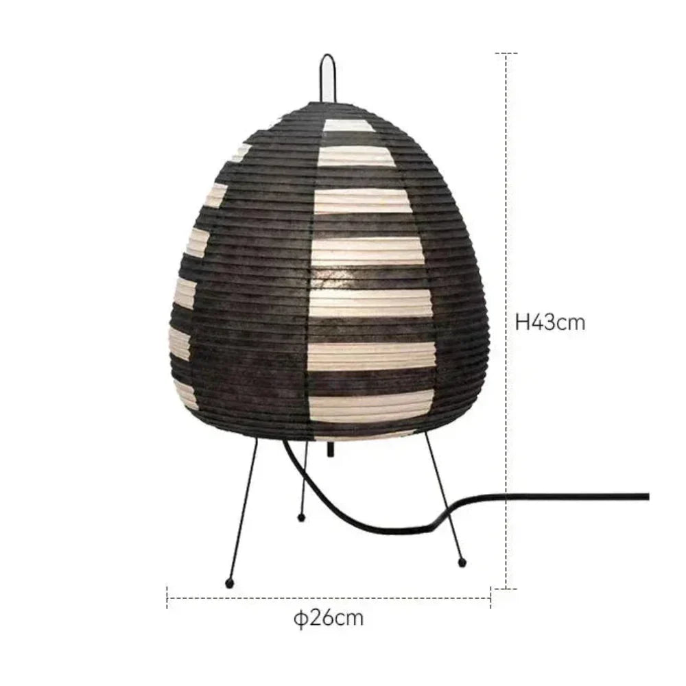 Lampe de Table Moderne – Éclairage Doux en Papier Japonais