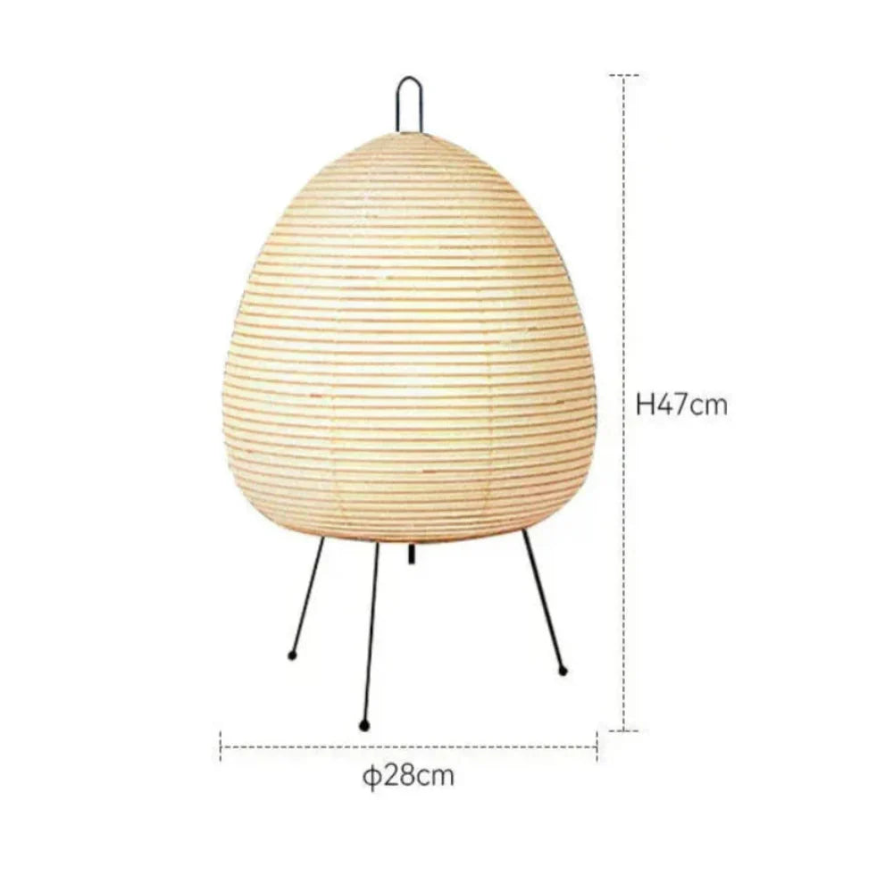 Lampe de Table Moderne – Éclairage Doux en Papier Japonais
