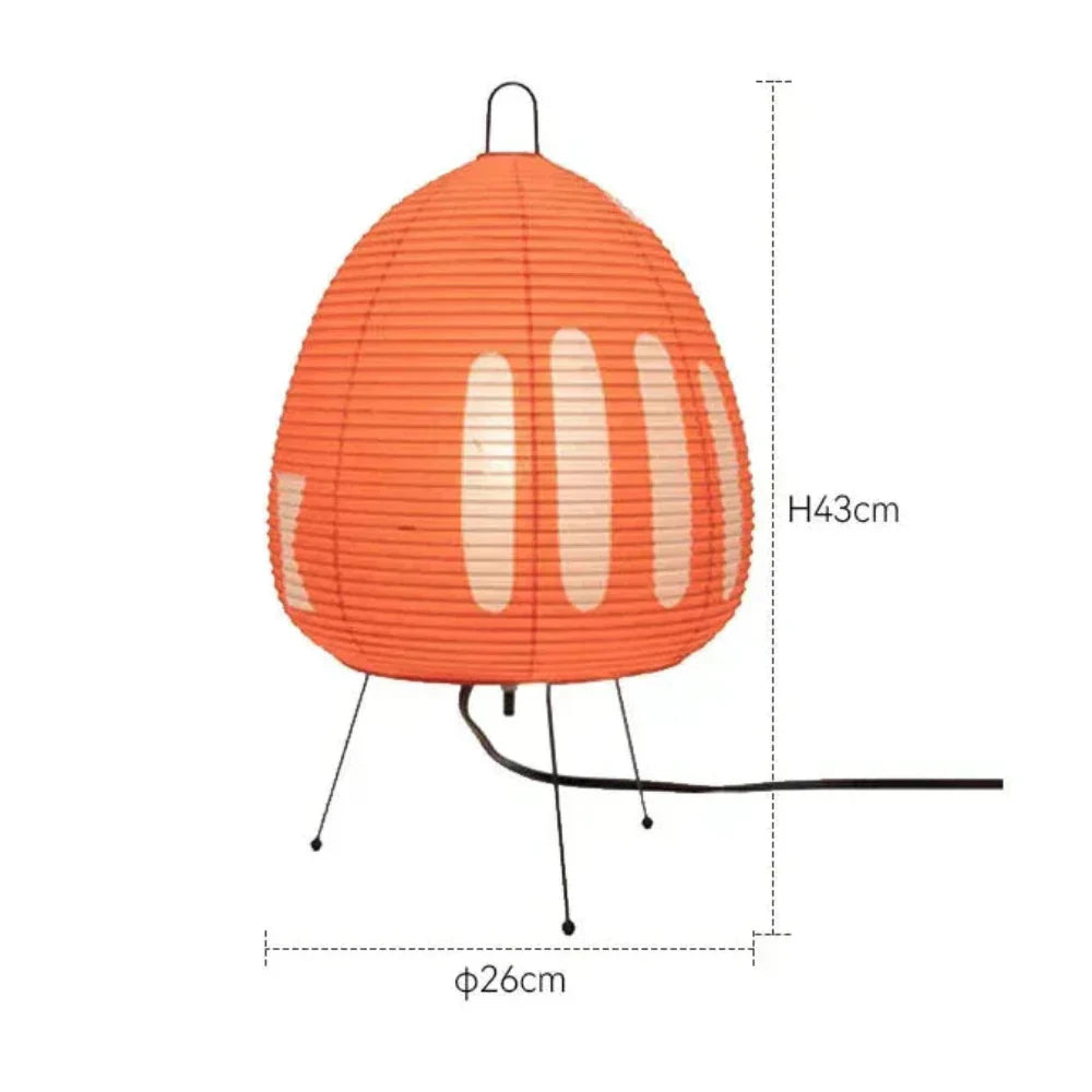 Lampe de Table Moderne – Éclairage Doux en Papier Japonais
