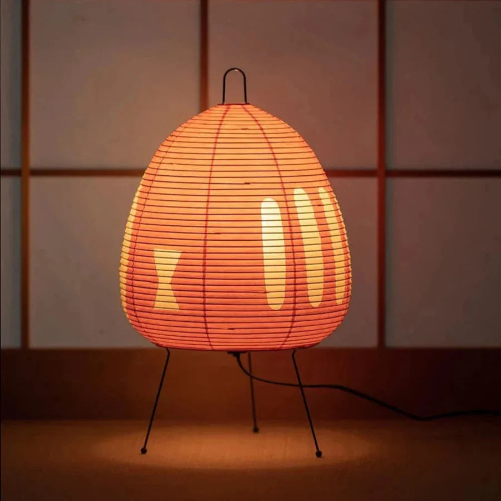 Lampe de Table Moderne – Éclairage Doux en Papier Japonais