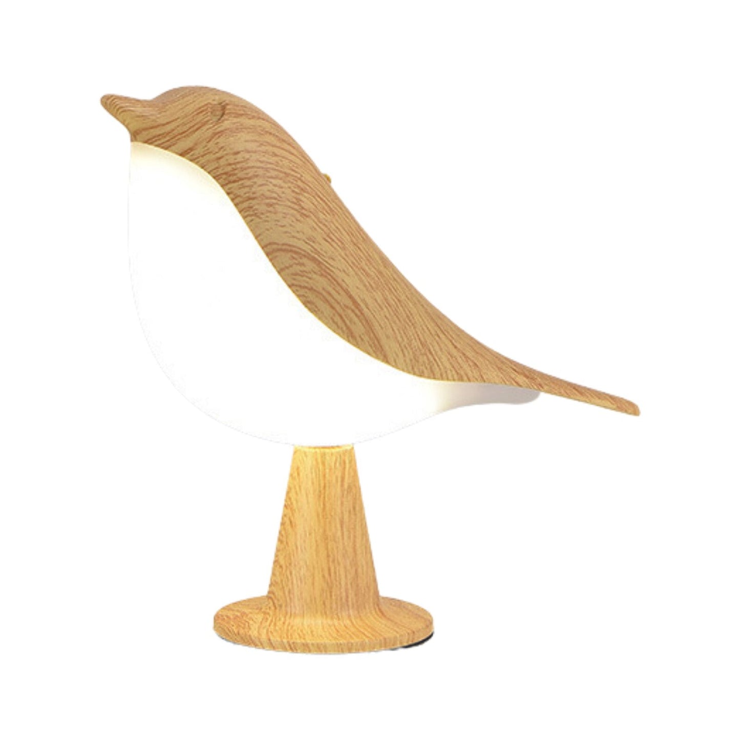 Lampe de Table Oiseau Effet Bois LED