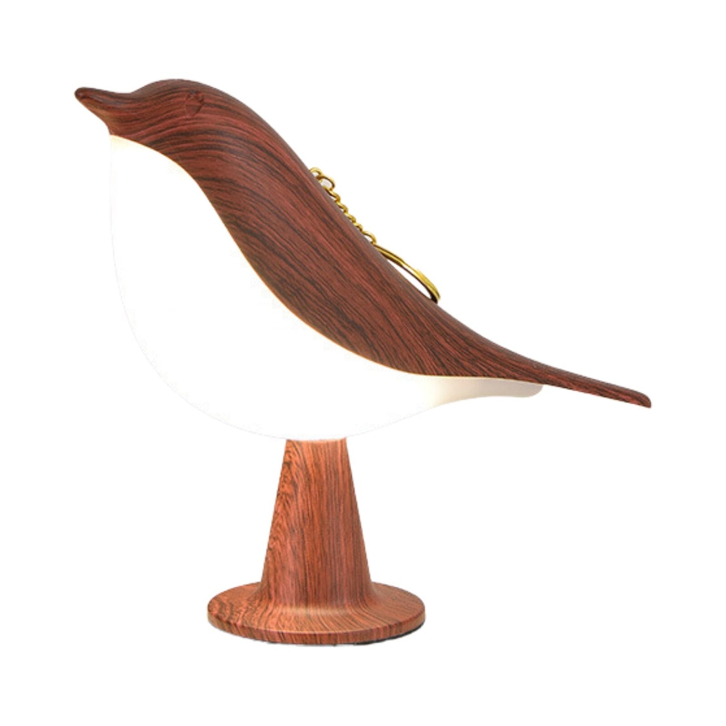 Lampe de Table Oiseau Effet Bois LED